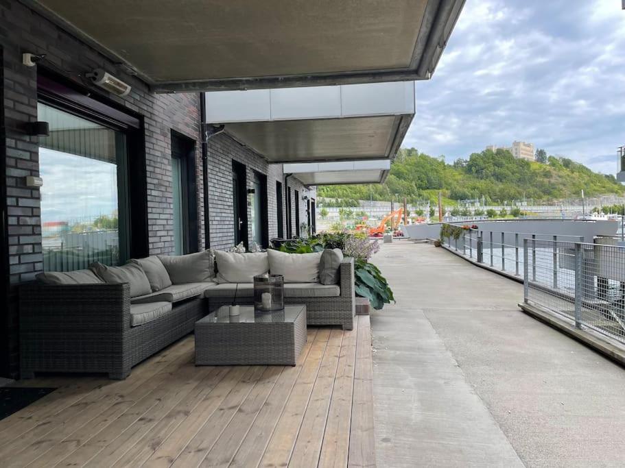 Oceanfront Apartment - Oslo Central - Private Patio 外观 照片