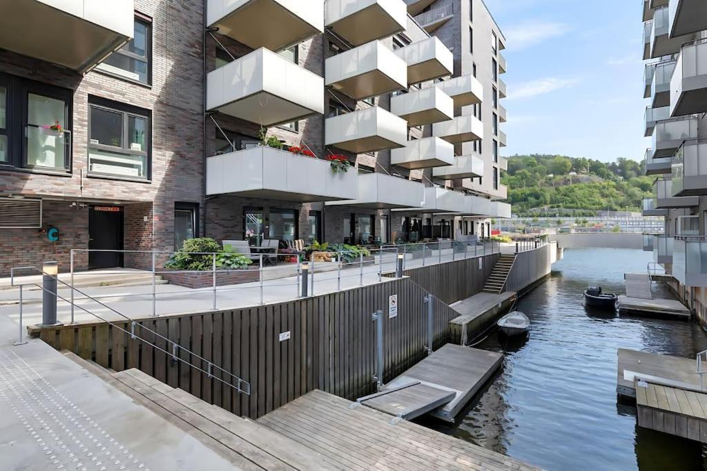 Oceanfront Apartment - Oslo Central - Private Patio 外观 照片